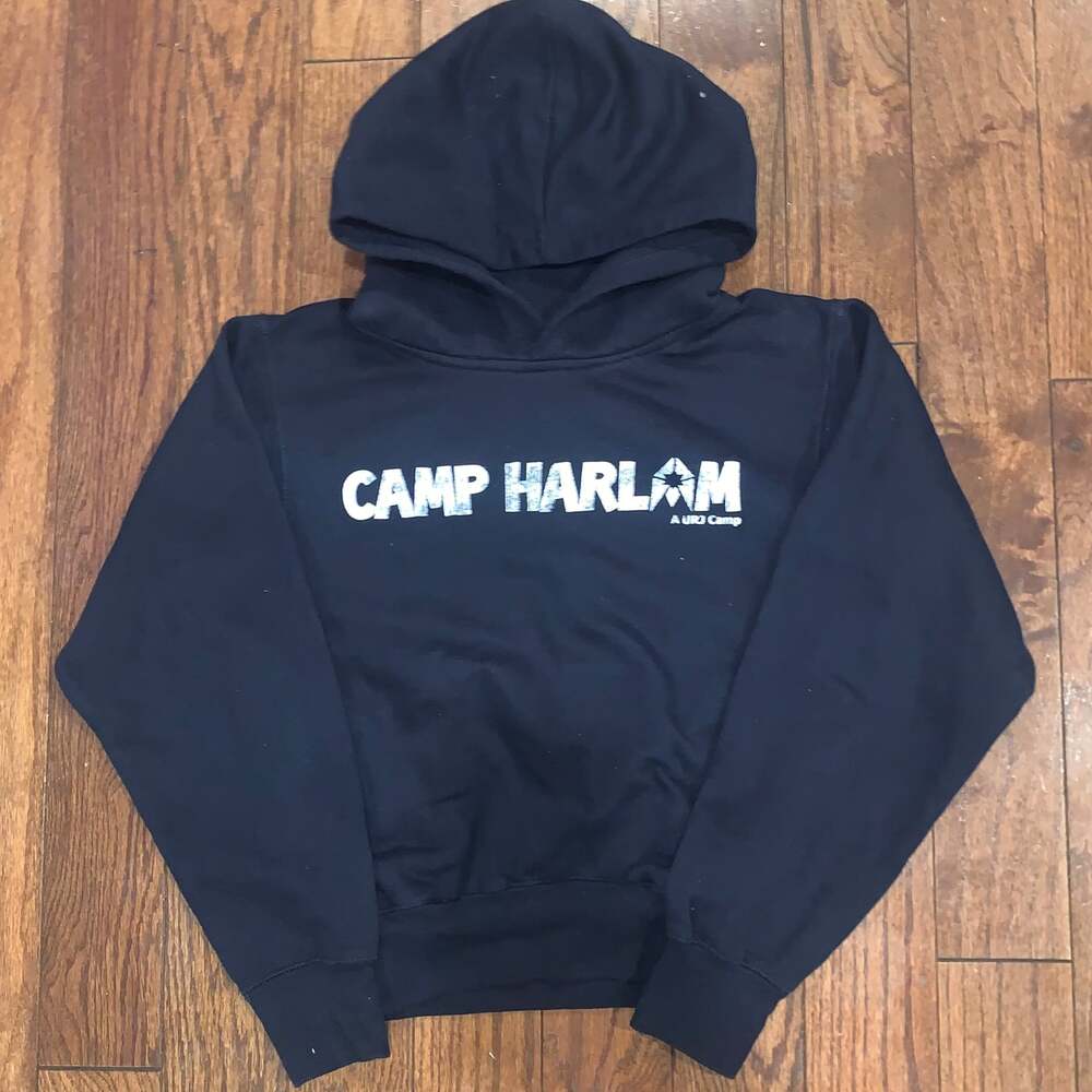 Camp Harlem Hoodie Youth Medium Black‎ Streetwear Logo Pullover